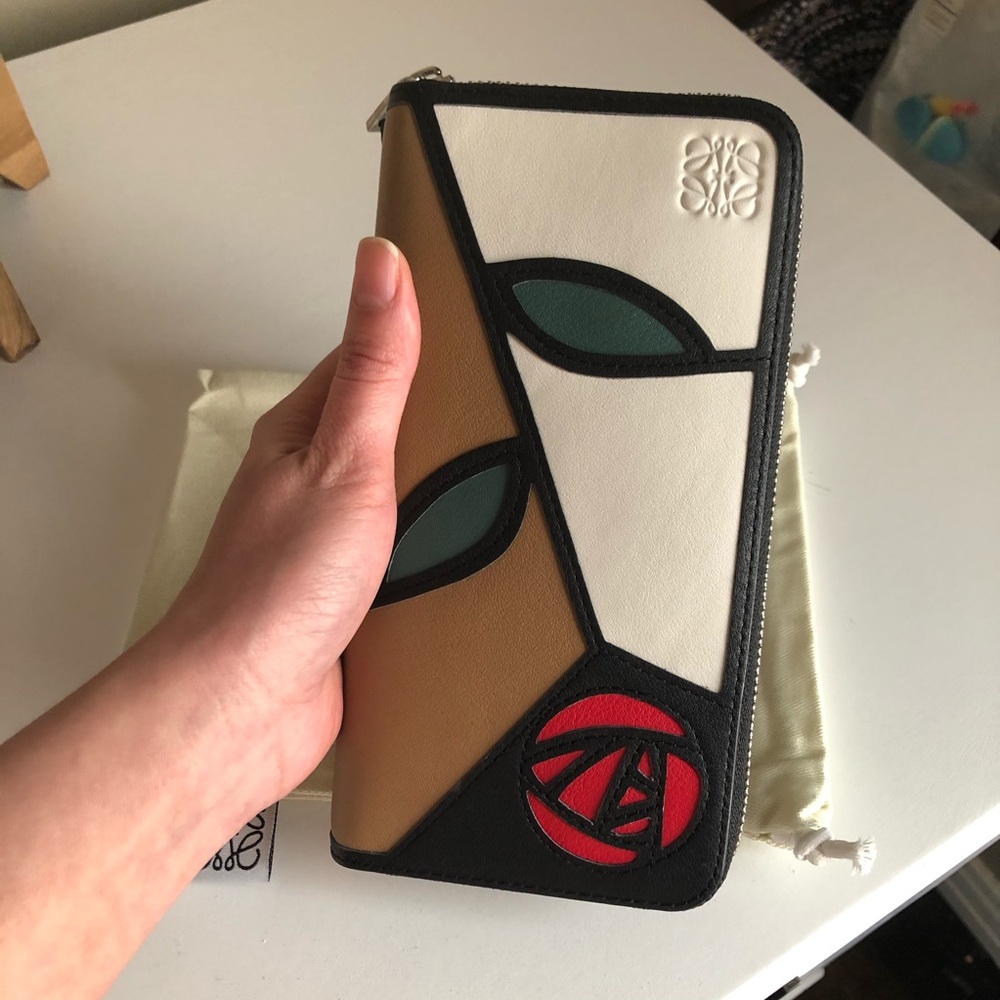Loewe rose wallet zip around